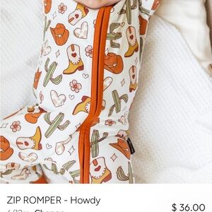 NWT Millie and Roo Zippie Size 12-18month